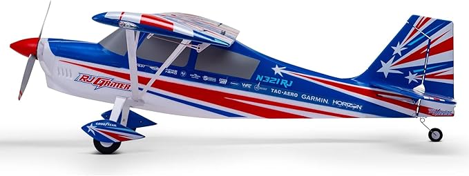 E-flite RC Airplane Decathlon RJG 1.2m BNF Basic Transmitter Battery and Charger Not Included EFL09250