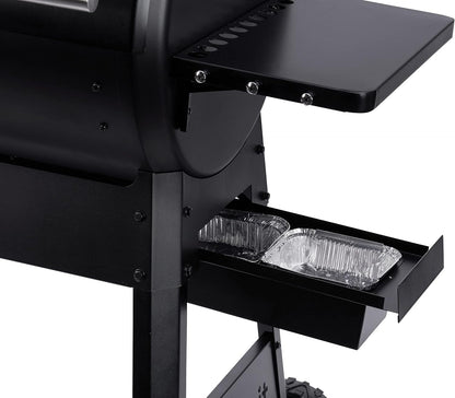 Brisk It Zelos-450 WiFi A.I. Electric Wood Pellet Smoker Grill Bundle with Waterproof Cover, 10 Pack Grease Tray Liners & 10 Pack Drip Pan Liners, Smart Grill with 450 sq.in Cooking Area & Meat Probe