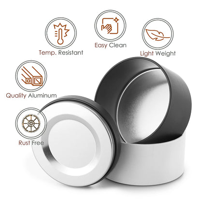 Hearth & Harbor Tin Candle Jars for Making Candles - DIY Candle Containers with Lids - Metal Candle Jars - Bulk Tins Storage for Candle - (24 Pieces) - (8 Ounces) - Solid Black and White