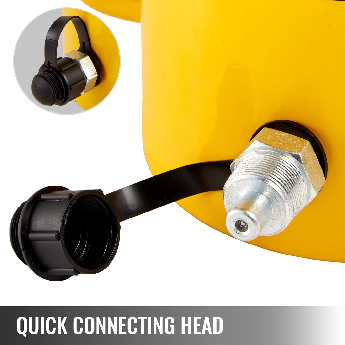 Vevor 60T 2 Inch Hydraulic Cylinder Jack Hollow Single Acting Hydraulic Ram Cylinder 50mm Hydraulic Lifting Cylinders for Riggers Fabricators (60T 2 Inch Hollow): Industrial & Scientific