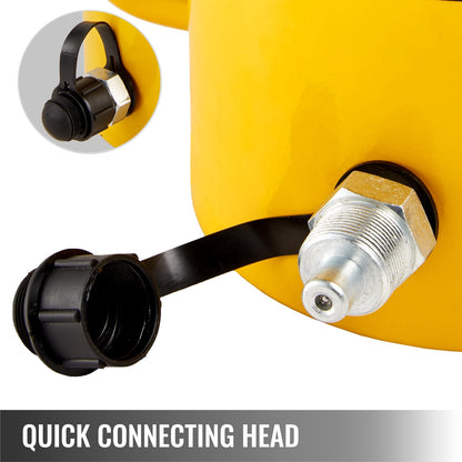 Vevor 60T 2 Inch Hydraulic Cylinder Jack Hollow Single Acting Hydraulic Ram Cylinder 50mm Hydraulic Lifting Cylinders for Riggers Fabricators (60T 2 Inch Hollow): Industrial & Scientific