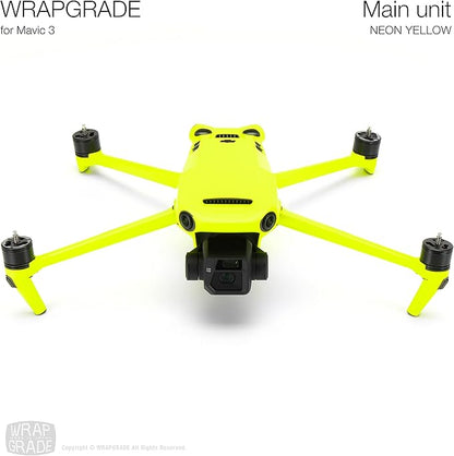 WRAPGRADE Full Skin Stickers for DJI Mavic 3 / Mavic 3 Classic (NEON YELLOW)