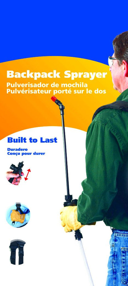 SOLO 475-B BACKPACK SPRAYER, 4 GALLON, DIAPHRAGM - BLEACH RESISTANT