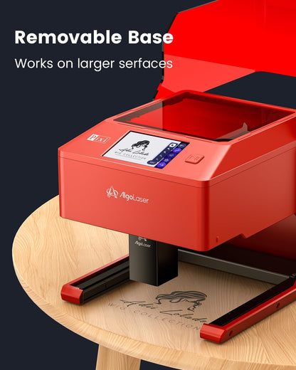 AlgoLaser 5W Laser Engraver Machine: Portable & Smart with 3.5" Touch Screen, Hand Drawing/Wireless/SD Card/Offline Engraving, AlgoOS Self Developed System for Wood, Acrylic, Leather