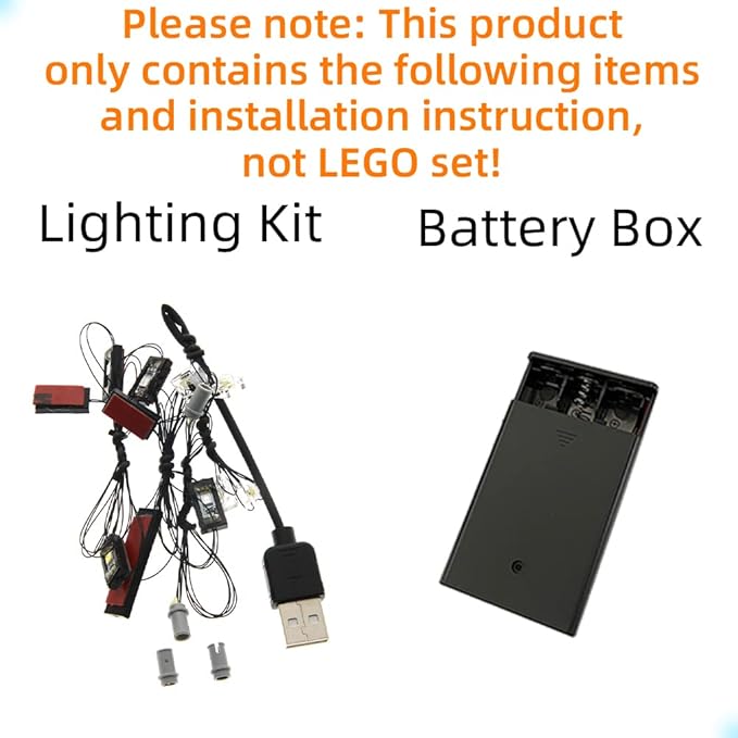 LED Light Kit Compatible with Lego McLaren Senna GTR -for Technic 42123 Model Set (Model Set Not Included)