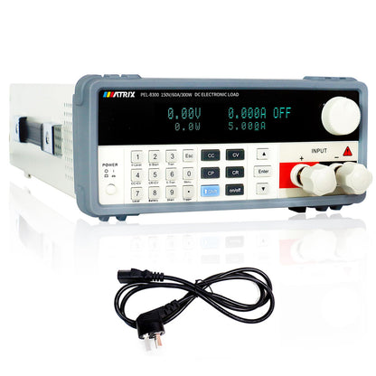 MATRIX Electronic Load Tester PEL8300, 150V/60A 300W Programmable DC Electronic Load, 0.1mV 0.1mA Resolution DC Power Supply Tester for Voltage Current, 0.1% Accuracy Electric Circuit Testing Device