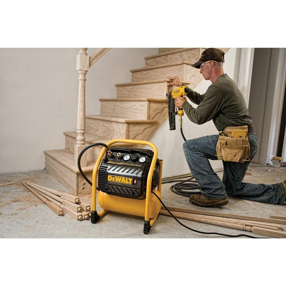 DEWALT Air Compressor for Trim, 200-PSI Max, Quiet Operation (DWFP55130)