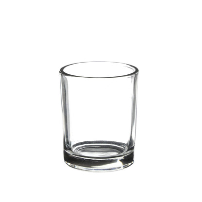 WGV Tea Light Votive Candle Holder 2x2.4, Clear Tiny Utility Cylinder Glass Vase, Small Planter Terrarium for Home Accent Decor, 24 Pieces