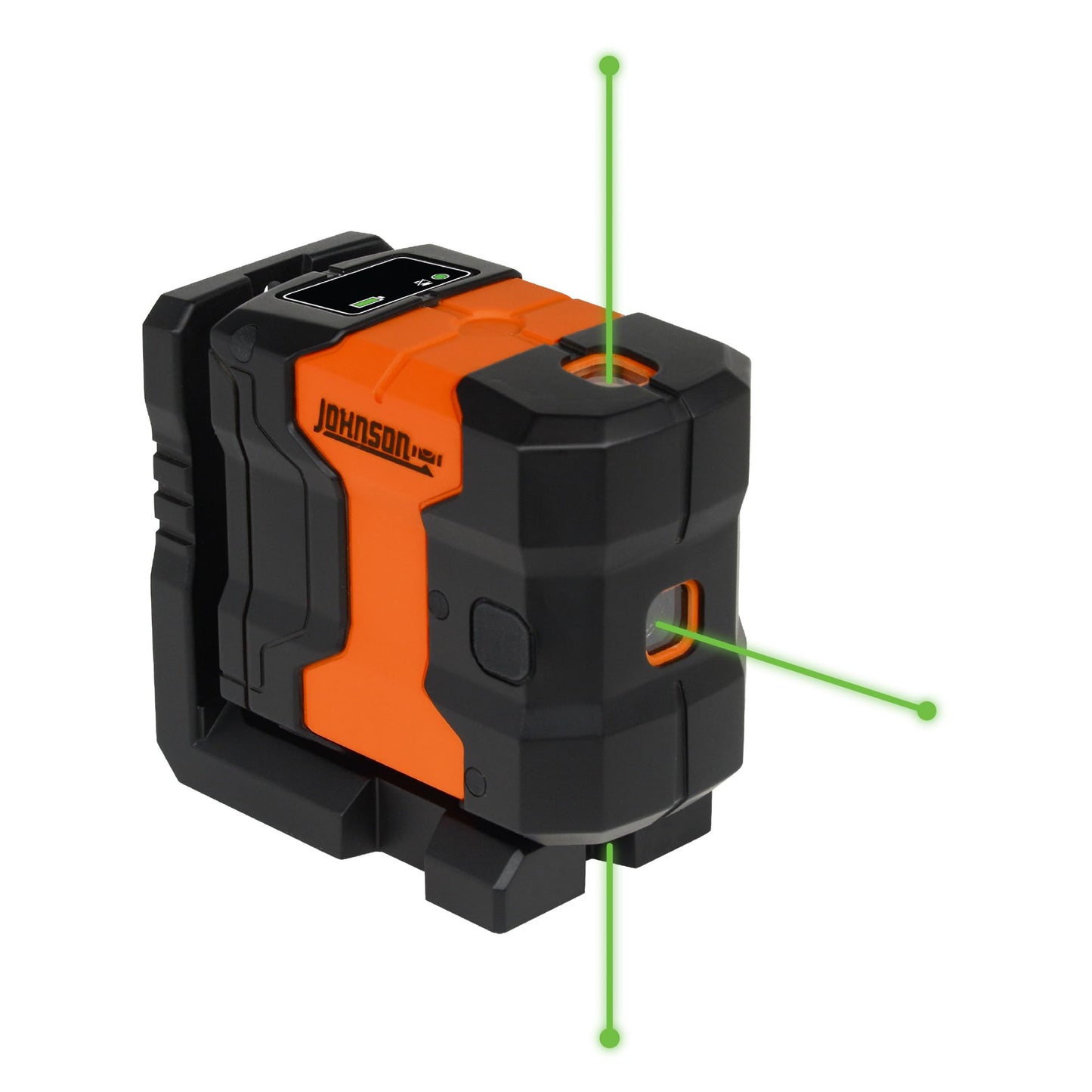 Johnson Level & Tool JDT300-GN3D Laser Level, Self-Leveling Kit 3 Dot Laser with GreenBrite® Technology, Magnetic Base, Hard-shell Carry Case, Floor Mount