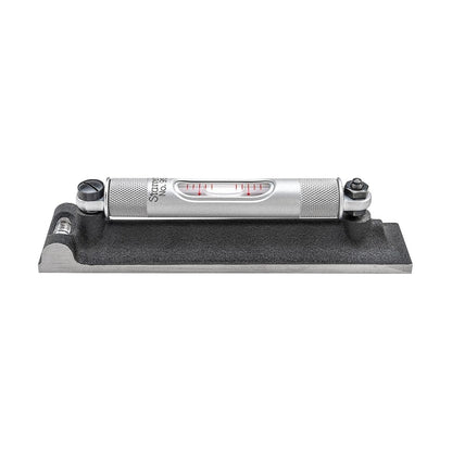 Starrett Machinists' Level with Ground and Graduated Main Vial - Ideal for Machine Shop and Tool Room Use - 6" Length, Cross Test Vial, Without Case - 98-6