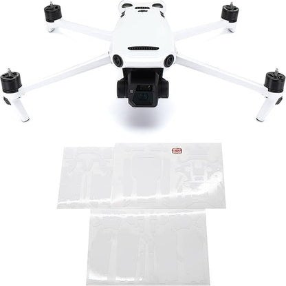 WRAPGRADE Full Skin Stickers for DJI Mavic 3 / Mavic 3 Classic (RACING WHITE)