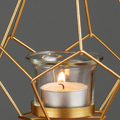 XILIN-1987 Candle Holderss Creative Wrought Iron Candlestick Romantic Candlelight Dinner Props Light Candle Holder Home Decorations Decorative Candlestick (Size : A)