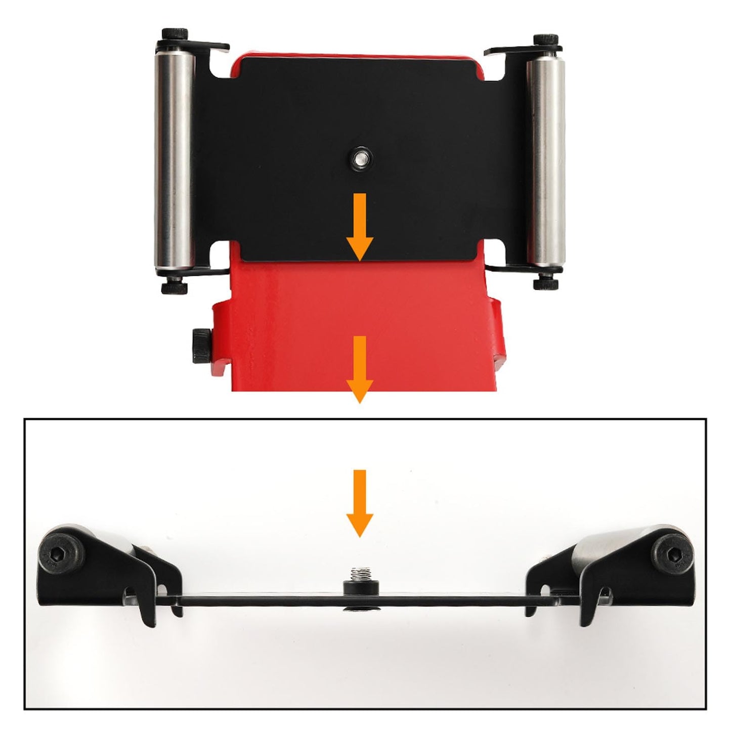 ciciglow Heavy Duty Tire Jack Tool, Portable Tire Lifter with Roller Plate for Cars SUVs Trucks Motorcycles ATVs UTVs Easy Alignment Rotation