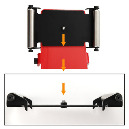 ciciglow Heavy Duty Tire Jack Tool, Portable Tire Lifter with Roller Plate for Cars SUVs Trucks Motorcycles ATVs UTVs Easy Alignment Rotation