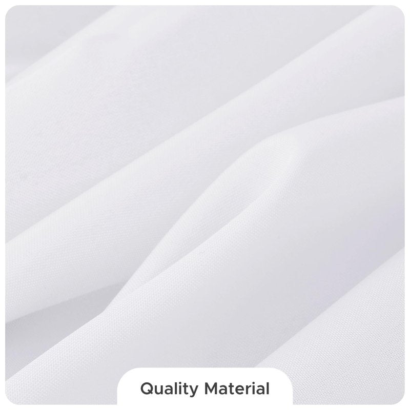 Fitable 8 Pack Round Tablecloths: Stain Resistant Wrinkle Free Circle Table Clothes, Washable Reusable Polyester Table Covers for Wedding Party Birthday Banquet Reception(White, 84 Inch)