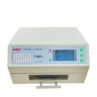 800W Reflow Oven,T-962 Reflow Soldering Station, PCB Board SMD SMT BGA Rework Station Tool With Hot Air Circulation Reflow Oven
