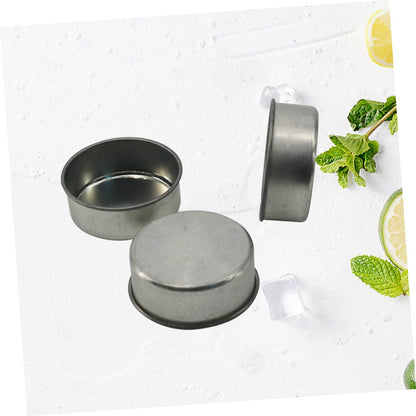 HEALSOPTHY 10pcs DIY Tealight Candle Tins Cans Elegant Iron Candlestick for Crafting Sample Holding