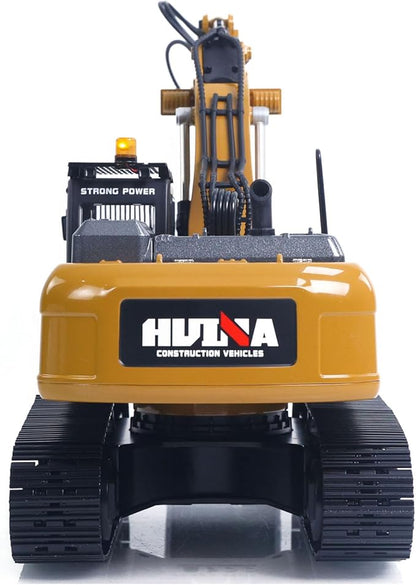 TOUCAN RC HOBBY US in Stock 1/14 Metal Excavator Model HUINA New Upgrade 580 Engineering Vehicle Electric Ball Grabber 360 Rotating Shear Claw Sound Lights for Ages 14+ Gift