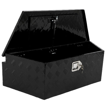 SCITOO 39" Aluminum Truck Bed Tool Box,Diamond Plate Heavy Duty Crossover Storage for Most Full Size Pickups,Lockable Weatherproof Chest,Fits 39" Truck Beds,Easy Access to Load and Unload