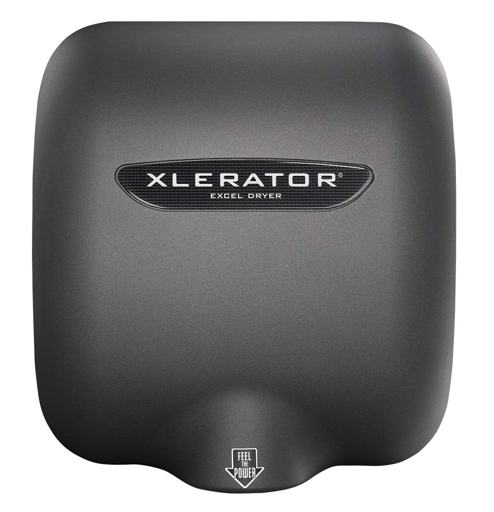 XLERATOR XL-GR Automatic High Speed Hand Dryer with Graphite Cover and 1.1 Noise Reduction Nozzle, 12.5 A, 110/120 V