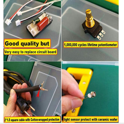 HKBST Hot Air Plastic Welder,1600W TPO Welder Kit With 4 Welding Nozzles,4 Pressure Seam Rollers, Professional Heat Gun for Vinyl PVC TPO & Shrink Wrapping, Essential Plastic Repair Welder Kit