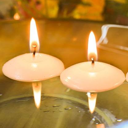 Floating Candles Centerpieces - 20 Pack 2 Inch Floating Candles for Centerpieces, Nice for Halloween, Christmas, Thanksgiving, New Year & More - Good for Home Decor & Centerpieces (White)