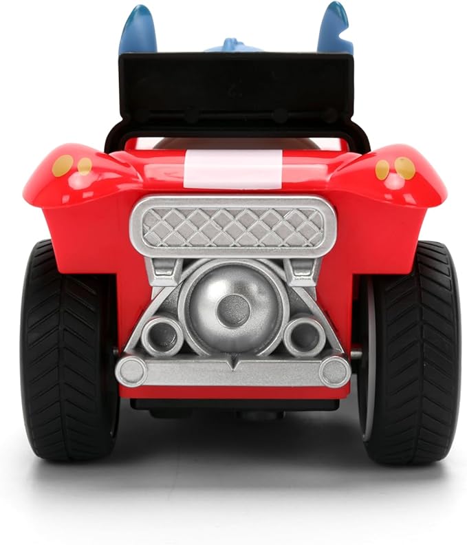 Jada Toys 1:32 RC Disney Stitch Buggy – Simple Function Remote Control Car with Built-in Stitch Figure and 5.5 Body – Kid-Friendly RC Vehicle