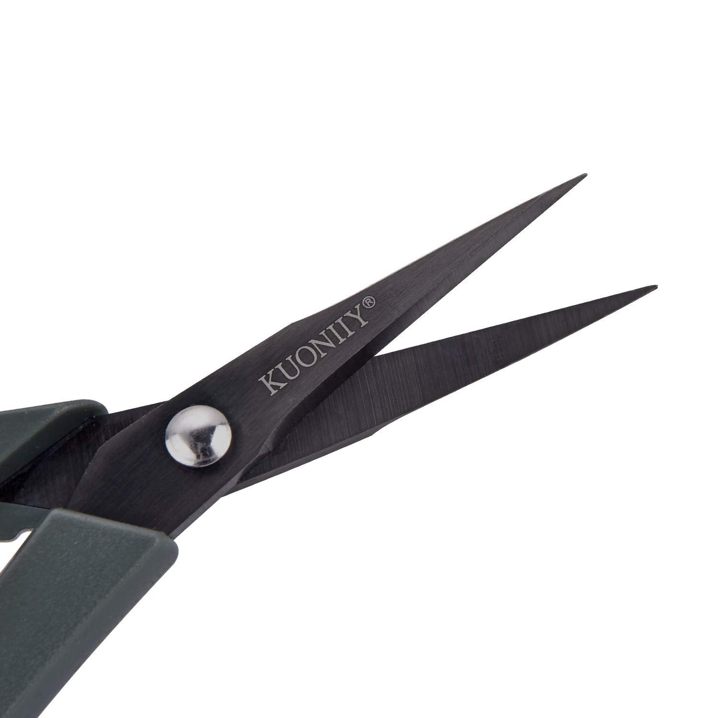 KUONIIY Micro-Tip Scissors, Precision Titanium Blades, 6 Inch Craft Detail Scissors Ideal for Paper, Scrapbooking, Beauty Crafting, Sewing, 4Pack
