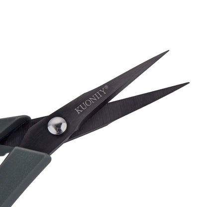 KUONIIY Micro-Tip Scissors, Precision Titanium Blades, 6 Inch Craft Detail Scissors Ideal for Paper, Scrapbooking, Beauty Crafting, Sewing, 4Pack