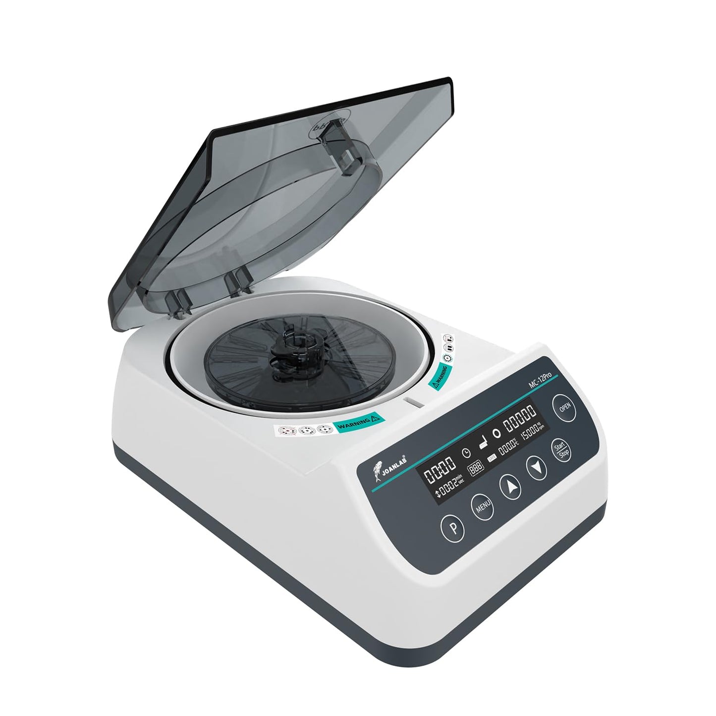Digital 12000rpm High Speed Centrifuge Machine 12x40mm Glass Tube Microcentrifuges w/Over Temperature Protection