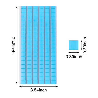Feosky Adhesive Poster Sticky Tack Putty, Reusable and Removable Adhesive Putty, 120PCS, Mounting Putty for displaying Wall Paintings, Museum Art Photography, Picture, Crafts (Blue, Pack of 1)