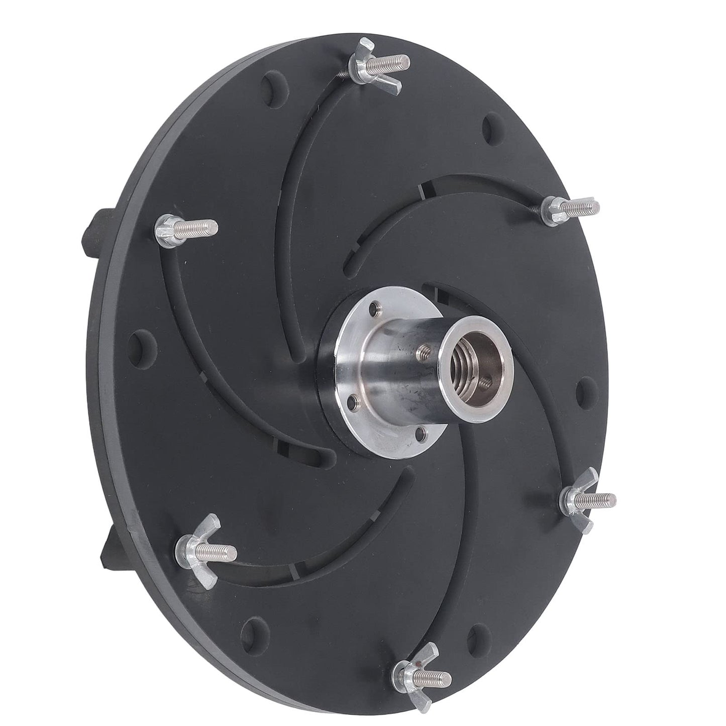 Longworth Chuck, Self Centering Wood Lathe Chuck with Aluminum Alloy Construction for Woodworking Bowl and Plate Turning Black 250mm
