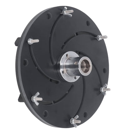 Longworth Chuck, Self Centering Wood Lathe Chuck with Aluminum Alloy Construction for Woodworking Bowl and Plate Turning Black 250mm