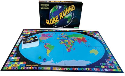 Globe Runner – Educational Family Board Game for Both Kids and Adults That Races Around The World Through Every Country