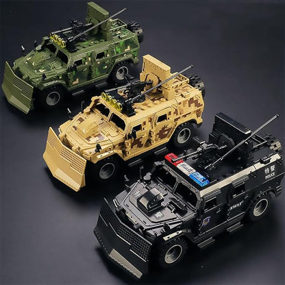 Military Vehicles Building Blocks Sets Compatible with Lego Military Armored Vehicle Set Army Model Kit STEM Toys for Boys Kids and Teens Ages 8-14 (Black)