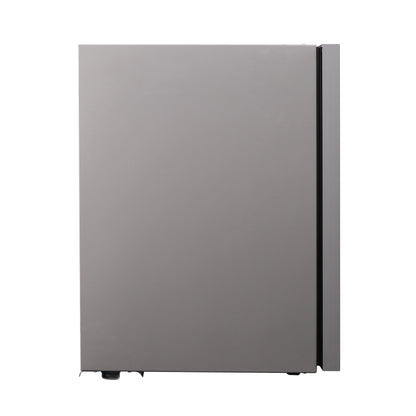 Frigidaire Beverage Fridge Refrigerator with Glass Door, Compact Mini Fridge with Digital Temperature Control Fits 87 Cans or 24 Bottles - 19.29" D x 25" W x 17.51" H, Silver