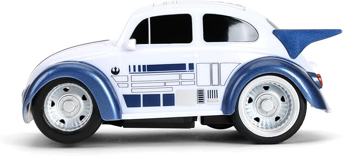 Jada Star Wars R2-D2 Volkswagen Beetle RC Car – 1:32 Scale Simple Function Remote Control Toy Toys