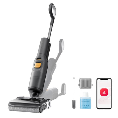 roborock F25 XT Wet Dry Vacuum Cleaner, Cordless Vacuum Mop All in One for Hard Floor, 20000Pa Hardwood Floor Cleaner with Zero Tangle, 194°F Hot Air Flash Drying Electric Mop, 180° Lie Flat, WiFi