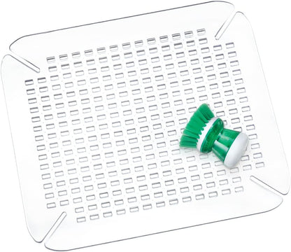 InterDesign Basic Sink Mat, Large Size, Clear