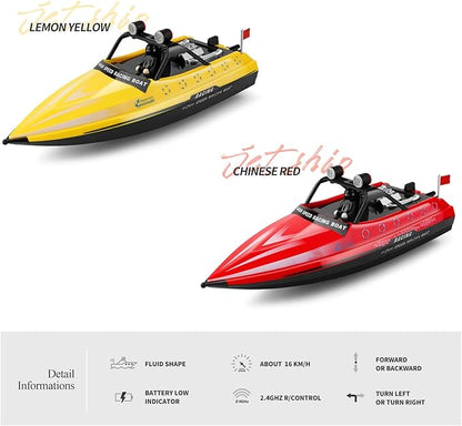 GoolRC RC Jet Boat WLtoys WL917 16km/h High Speed Remote Control Boat 2.4Ghz RC Jet Toys Storage Bag Led Lights Low Battery Warning Gift for Teens Adults