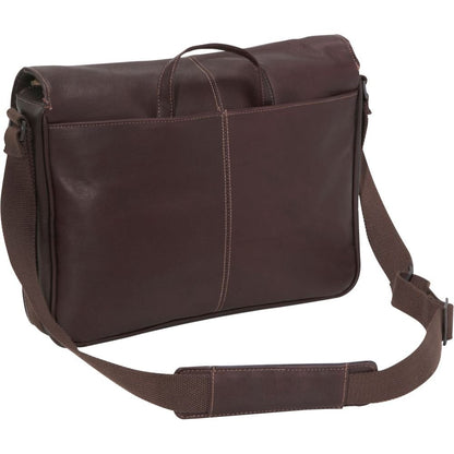 Kenneth Cole Reaction Risky Business Messenger Full-Grain Colombian Leather Crossbody Laptop Case & Tablet Day Bag