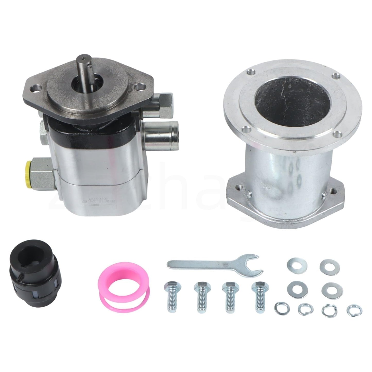 Zachager Hydraulic Pump Log Splitting Pump Build Repair Kit—22 GPM 2-stage pump, coupler, mount, and hardware—fits 1-inch engine crankshaft, DIY project or repair.