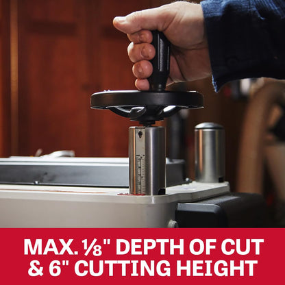 JET 15-Inch Thickness Planer for Woodworking, Helical Style Cutterhead with 2-Speed (16 FPM / 20 FPM) Feed Rate, 3 HP, 230V 1Ph (JPW-15BHH)