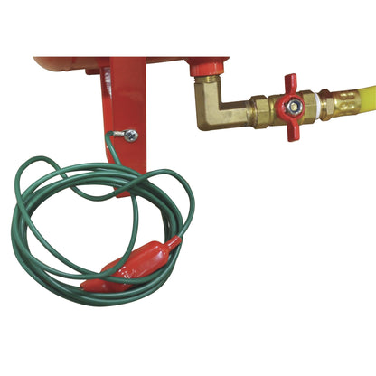 JohnDow Industries JDI-FST15 15 Gallon Fuel Station - Durable and Convenient Fuel Storage and Dispensing Solution,Red