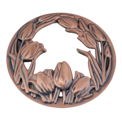 Tsnamay Zinc Alloy Lid Jar Candle Topper, Copper Flowers Jar Lid Candle Toppers to Burn Evenly Home Decor Accessories Candles Shades Sleeves Cover Top Lid
