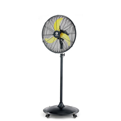 FUGOO 20'' Outdoor Quiet Oscillating Pedestal Fan With All Sealed Brushless DC Motor, 4-Speed Waterproof Outdoor Fan, Heavy Duty Industrial Floor Fans for House,Patios, Commercial, Garage, Warehouse
