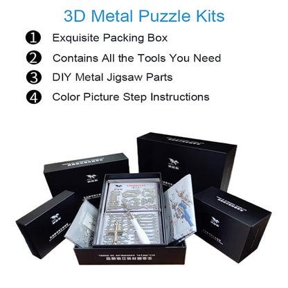 3D Metal Model Kits, Mechanical Fire Breathing Dragon 3D Metal Puzzle,Steel Warcraft Collection DIY Animal Brain Teasers Simple 3D Puzzles Home Decor Art Craft Gifts Toys for Adult