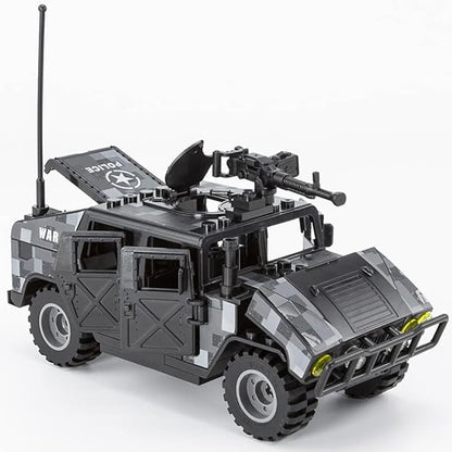 Military Vehicles Building Blocks Sets Compatible with Lego Military Off-Road Vehicle Set Army Model Kit STEM Toys for Boys Kids and Teens Ages 8-14(Black)