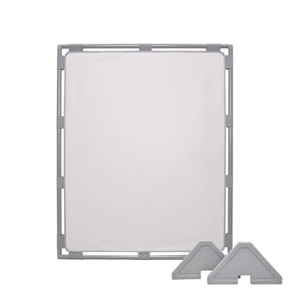 Children's Factory Big Screen PlayPanel, Kids Room Divider, Classroom Privacy Screen, Cantilever Feet Included, Glacier Gray