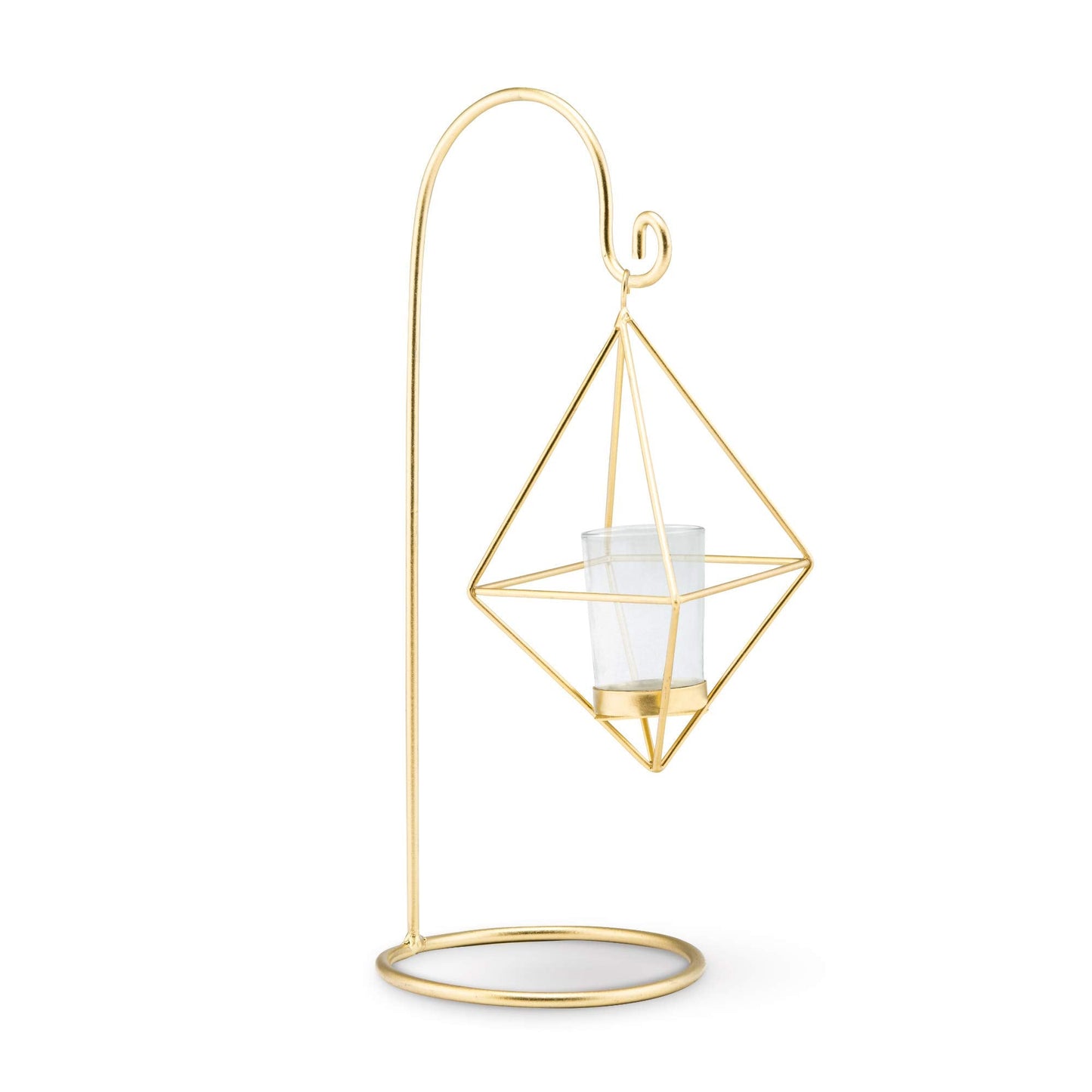 WEDDINGSTAR Small Geometric Hanging Tealight Holder - Gold